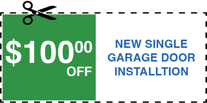 100 off garage door repair Jericho