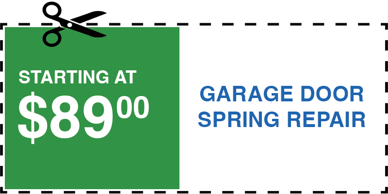 89 garage door SPRING repair Jericho