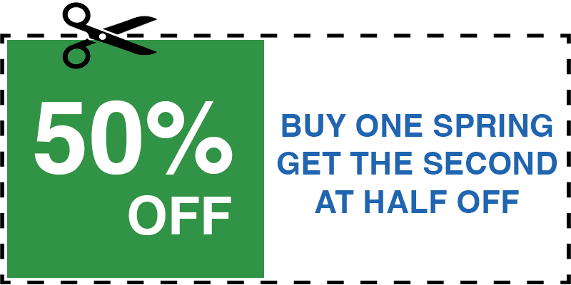 HALF OFF GARAGE SPRING Jericho